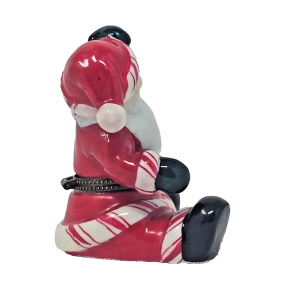 Vintage Ceramic Hinged Trinket Box Holiday Decoration PB194 - Picture 5 of 8